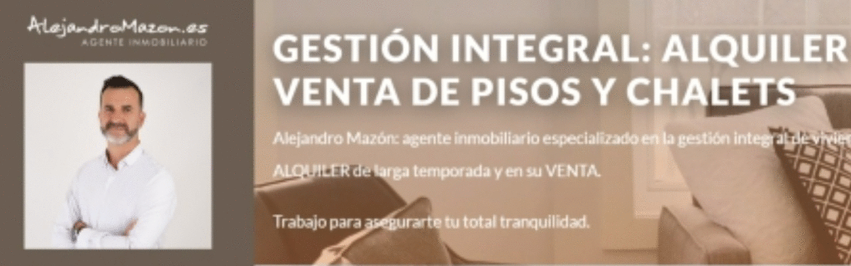 Alejandro Mazón: Agente inmobiliario