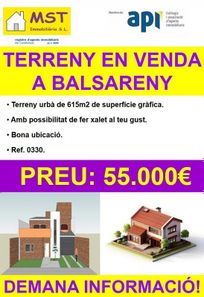 Foto contactar de Terreny en venda a Balsareny de 615 m²