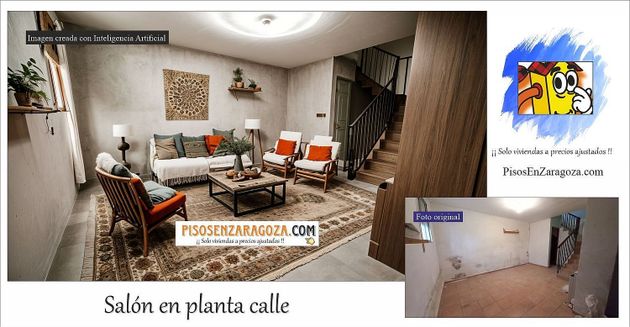 Foto 2 de Casa adossada en venda a calle La Luna de 4 habitacions amb garatge i calefacció