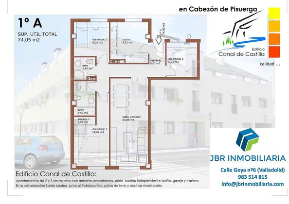 Foto 2 de Pis en venda a calle Ávila de 3 habitacions amb piscina i garatge