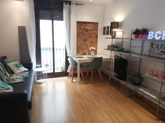 Foto 1 de Alquiler de piso en El Raval de 1 habitación con terraza y muebles