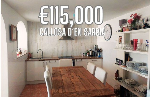 Foto 1 de Pis en venda a Callosa d´En Sarrià de 4 habitacions amb terrassa i balcó