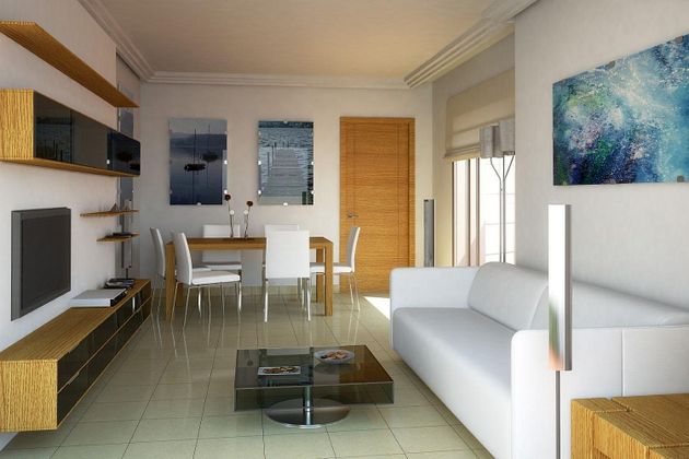 Foto 1 de Venta de piso en Villajoyosa ciudad de 2 habitaciones con terraza y piscina