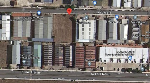 Foto 2 de Venta de terreno en calle Cobalto de 1053 m²