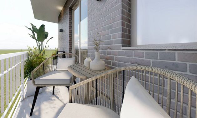 Foto 1 de Pis en lloguer a Nueva España de 3 habitacions amb terrassa i mobles