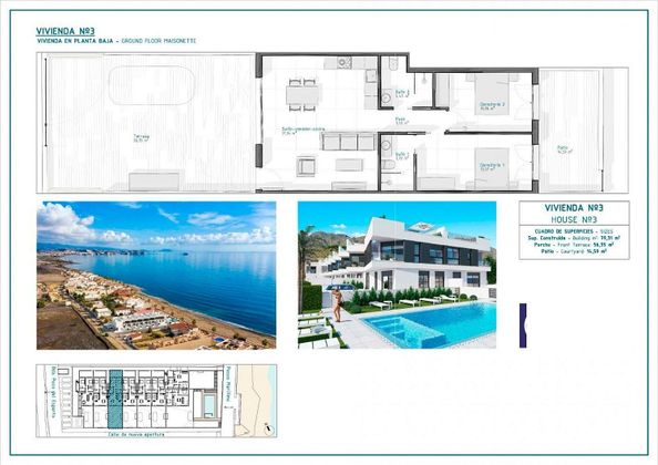 Foto 2 de Pis en venda a Villaricos de 2 habitacions amb terrassa i piscina