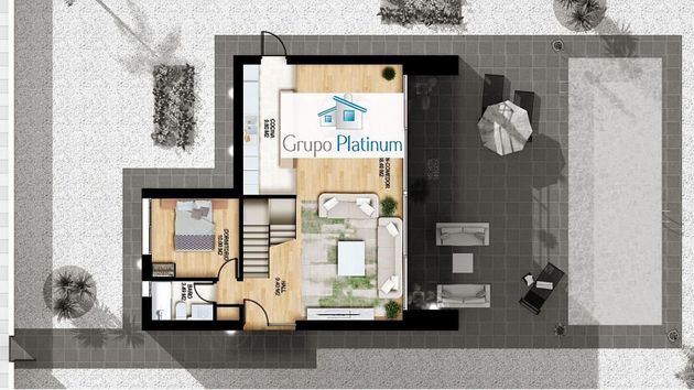 Foto 2 de Casa en venta en Vera Ciudad de 3 habitaciones con terraza y piscina