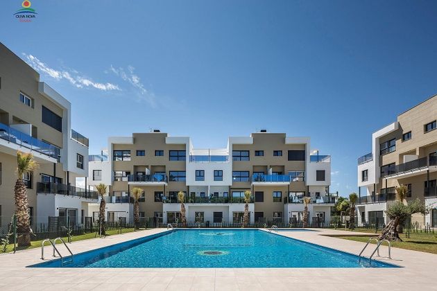 Foto 1 de Venta de piso en Oliva Nova de 3 habitaciones con terraza y piscina