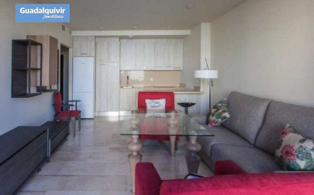 Foto 2 de Alquiler de piso en Nervión de 1 habitación con muebles y aire acondicionado