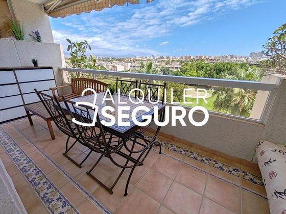 Foto 1 de Alquiler de piso en Alicante Golf de 2 habitaciones con terraza y piscina