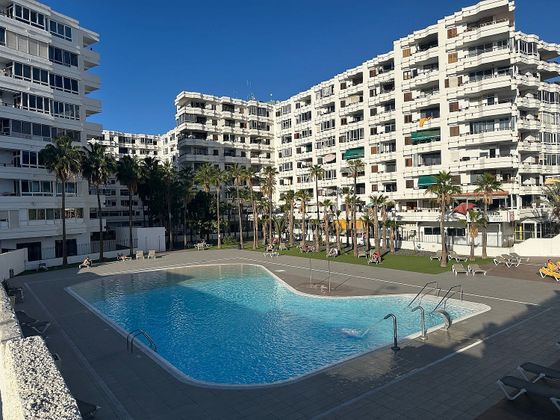 Foto 1 de Alquiler de piso en avenida De Tirajana de 1 habitación con terraza y piscina