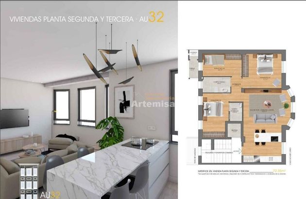 Foto 2 de Pis en venda a Praza de España de 3 habitacions amb terrassa i garatge