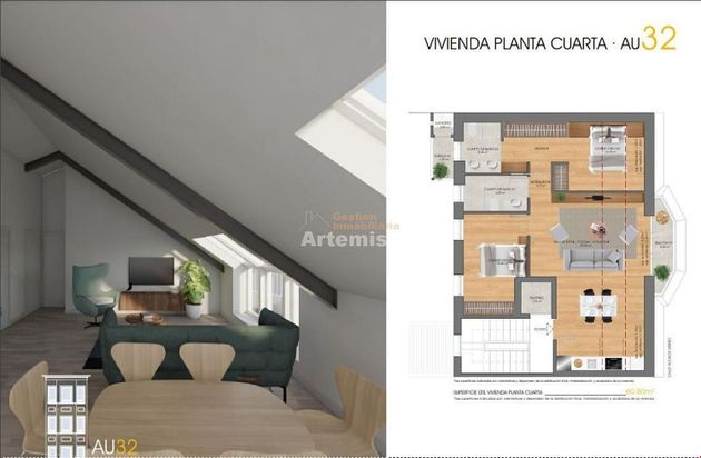 Foto 2 de Pis en venda a Praza de España de 2 habitacions amb terrassa i garatge
