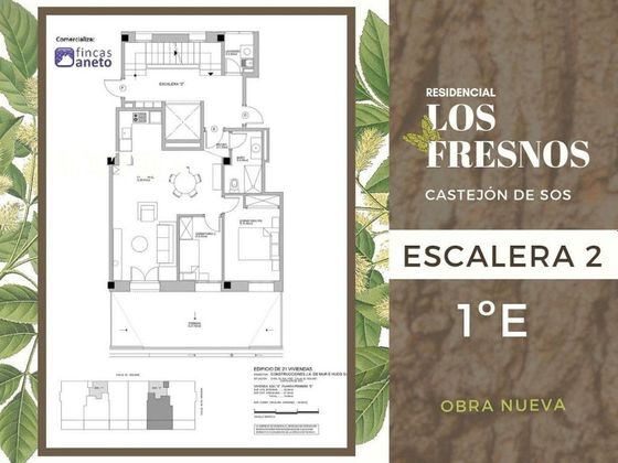Foto 1 de Venta de piso en Castejón de Sos de 2 habitaciones con terraza y garaje
