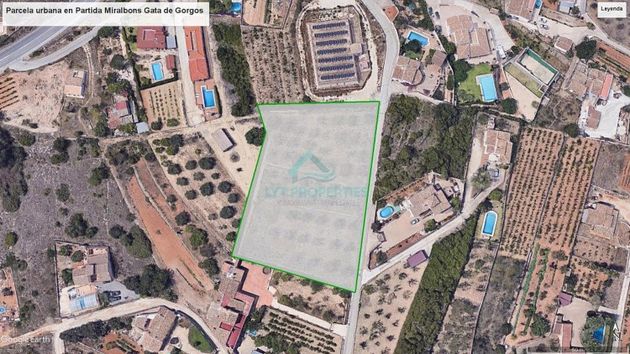 Foto 1 de Venta de terreno en Gata de Gorgos de 3750 m²