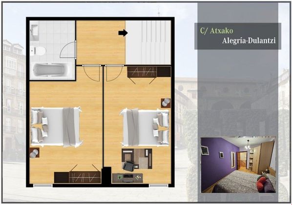 Foto 2 de Dúplex en venda a Alegría-Dulantzi de 2 habitacions amb garatge i calefacció
