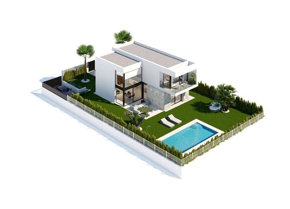 Foto 2 de Venta de chalet en Finestrat pueblo de 3 habitaciones con terraza y piscina