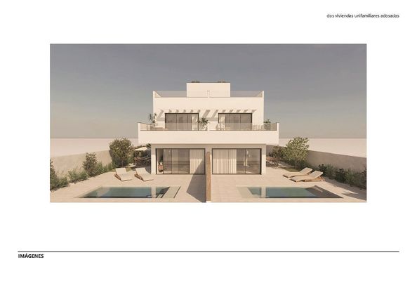 Foto 1 de Casa adosada en venta en Lluminetes de 3 habitaciones con terraza y piscina