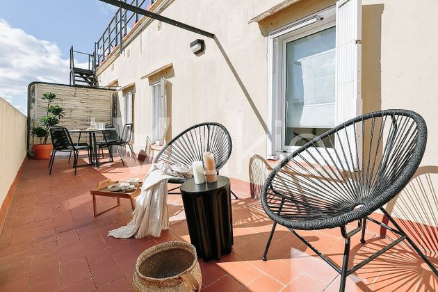 Foto 1 de Alquiler de estudio en Vila de Gràcia con terraza y muebles