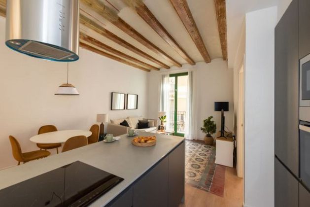 Foto 1 de Piso en alquiler en El Gòtic de 2 habitaciones con muebles y aire acondicionado