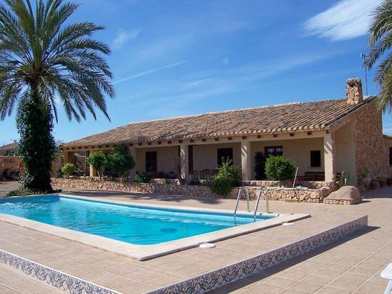 Foto 1 de Alquiler de casa rural en Fuente Alamo de 6 habitaciones con terraza y piscina
