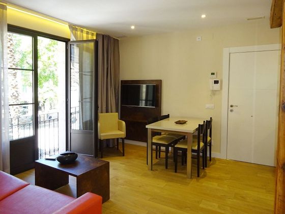 Foto 1 de Pis en lloguer a El Raval de 2 habitacions amb mobles i balcó