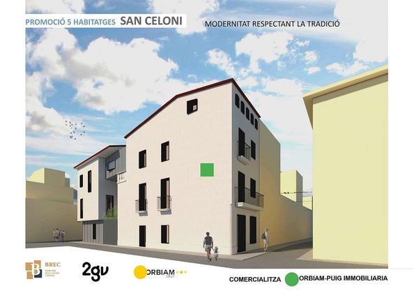 Foto 1 de Piso en venta en Sant Celoni de 3 habitaciones con balcón y aire acondicionado