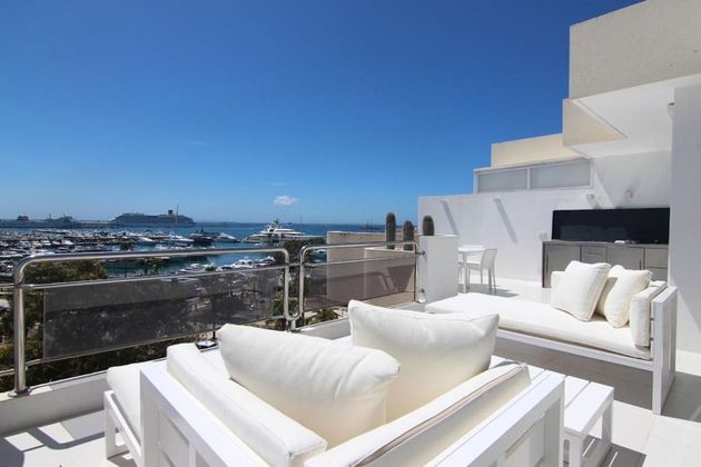 Foto 1 de Àtic en venda a Marina Botafoc - Platja de Talamanca de 2 habitacions amb terrassa i piscina