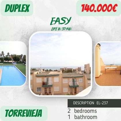 Foto 1 de Dúplex en venda a calle San Sebastián de 2 habitacions amb terrassa i piscina