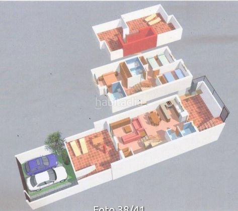 Foto 1 de Casa adossada en venda a Centro - El Castillo de 3 habitacions amb terrassa i piscina