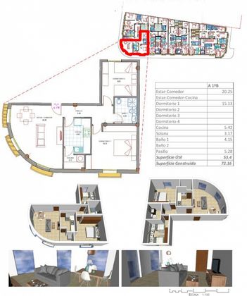 Foto 1 de Venta de piso en calle Carmelo Duarte Pérez de 2 habitaciones con garaje y ascensor
