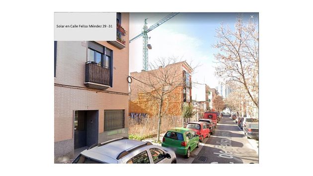 Foto 1 de Venta de terreno en calle De Felisa Méndez de 330 m²