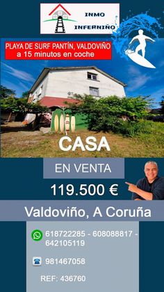 Foto 2 de Casa en venda a Valdoviño de 7 habitacions amb terrassa i garatge
