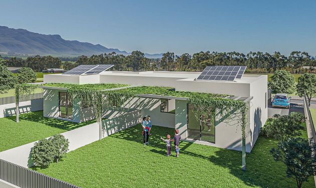 Foto 1 de Casa nova en venda a calle De Guadalajara de 3 habitacions amb jardí i aire acondicionat