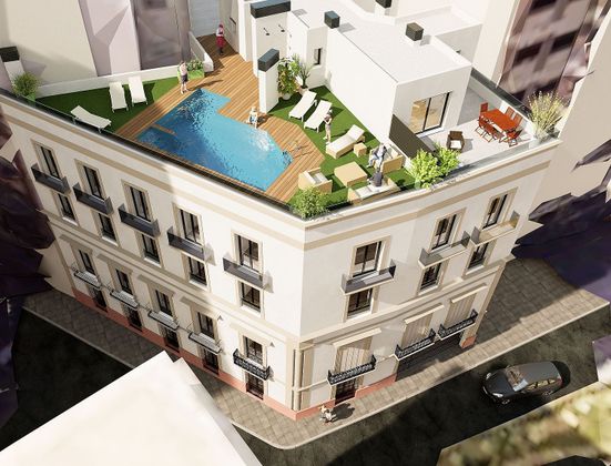 Foto 2 de Venta de piso nuevo en calle San Sebastián de 4 habitaciones con piscina y ascensor