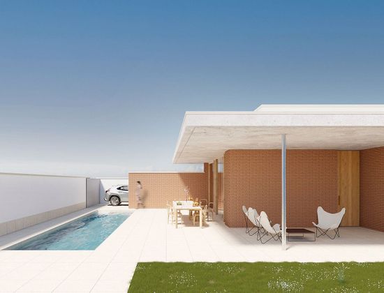Foto 2 de Casa nova en venda a calle Bocairen de 3 habitacions amb piscina i jardí