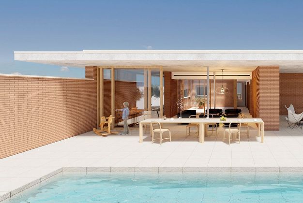 Foto 2 de Casa nueva en venta en calle Bocairen de 3 habitaciones con piscina y jardín