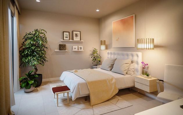 Foto 2 de Venta de casa nueva en calle Moscatel de 3 habitaciones con jardín y aire acondicionado