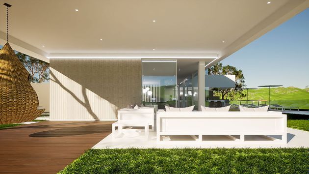 Foto 2 de Casa nova en venda a calle Swing de 3 habitacions amb piscina i jardí