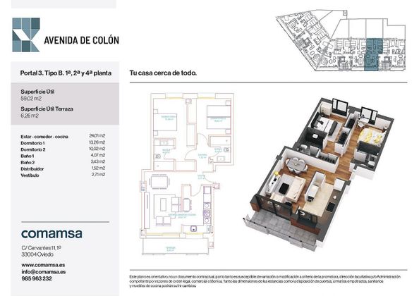 Foto 1 de Pis nou en venda a calle De Colon de 2 habitacions amb ascensor