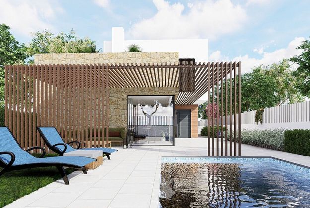 Foto 1 de Casa nueva en venta en calle Alcarava de 5 habitaciones con piscina y jardín