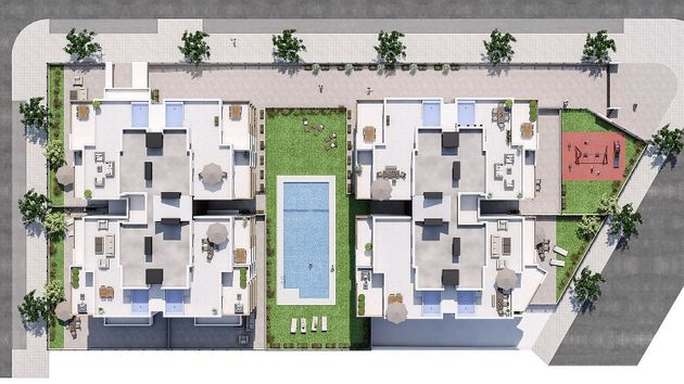 Foto 1 de Venta de piso nuevo en calle Serra de Penaguila de 3 habitaciones con piscina y jardín