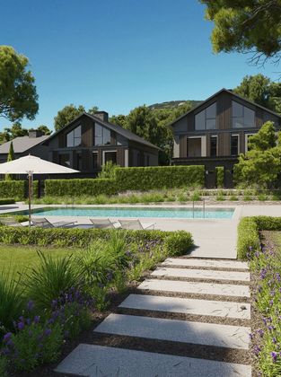 Foto 1 de Casa nova en venda a calle Manzanares de 3 habitacions amb piscina i jardí