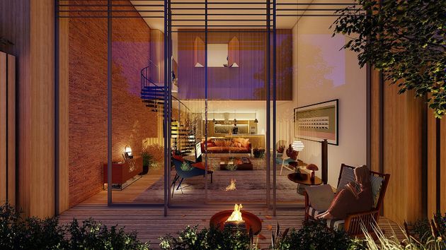 Foto 2 de Venta de piso nuevo en calle Javier Ferrero de 2 habitaciones con piscina y jardín