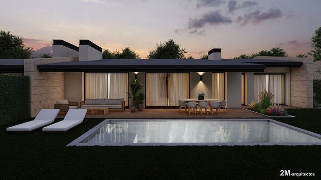 Foto 1 de Casa nova en venda a calle Miraflores de la Sierra de 4 habitacions amb piscina i jardí