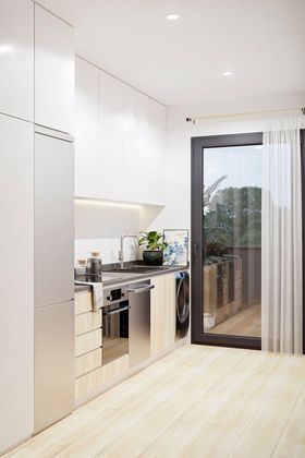 Foto 1 de Venta de piso nuevo en calle Catalunya de 3 habitaciones con aire acondicionado y ascensor