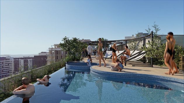 Foto 1 de Venta de piso nuevo en calle Manuel López González de 1 habitación con piscina y aire acondicionado