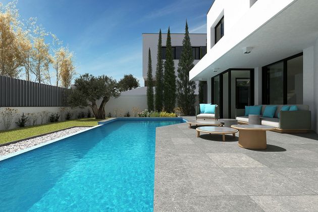 Foto 1 de Casa nova en venda a Valldoreix de 5 habitacions amb piscina i jardí