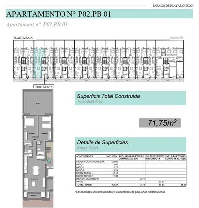 Foto 1 de Pis nou en venda a calle Mar de Fondo de 2 habitacions amb piscina i ascensor