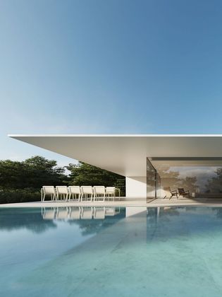 Foto 1 de Casa nova en venda a calle Fundador de 5 habitacions amb piscina i jardí
